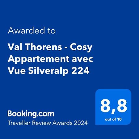 Val Thorens - Cosy Appartement Avec Vue Silveralp 224 외부 사진