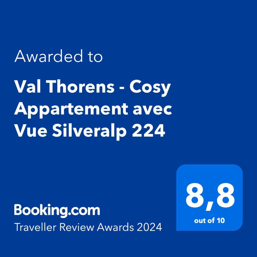 Val Thorens - Cosy Appartement Avec Vue Silveralp 224 외부 사진